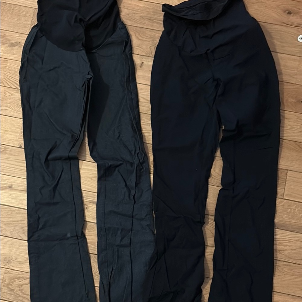 a:glow Black maternity pants